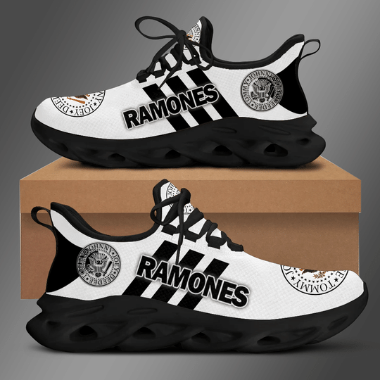 Ramones band white Clunky Max soul shoes