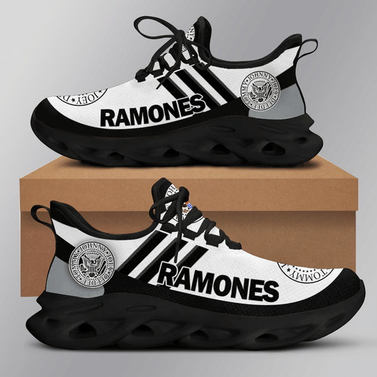 Ramones band white black Clunky Max soul shoes