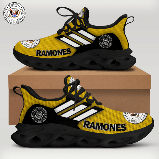 Ramones band dark yellow Clunky Max soul shoes