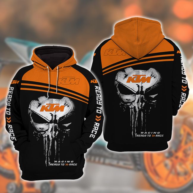 KTM Racing Skull Punisher 3d shirt, hoodie