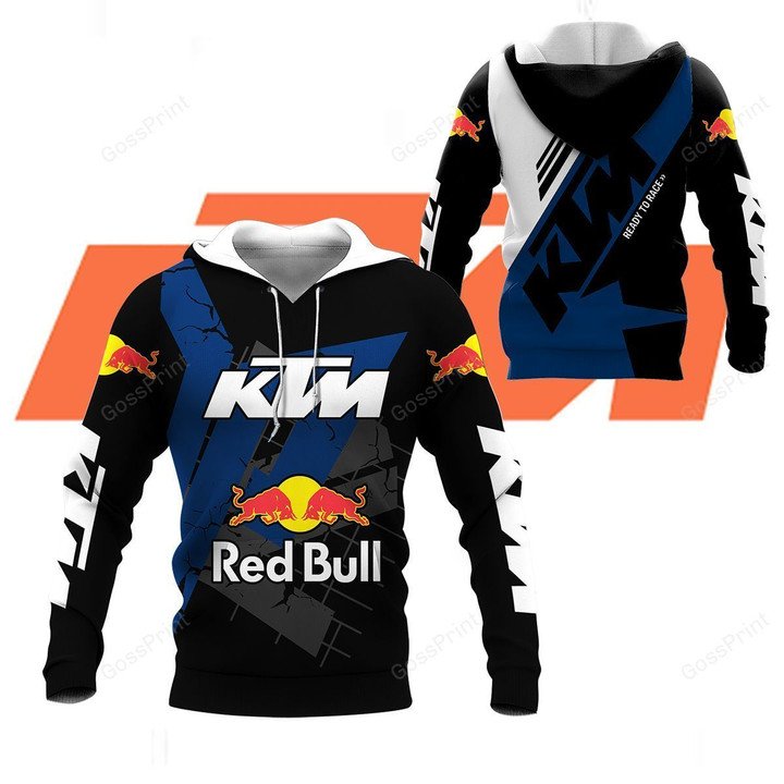 Red Bull KTM Racing black blue 3d shirt, hoodie