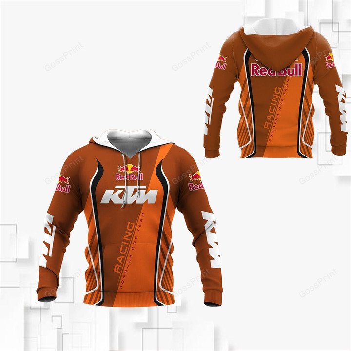 Red Bull KTM Racing brown orange 3d shirt, hoodie