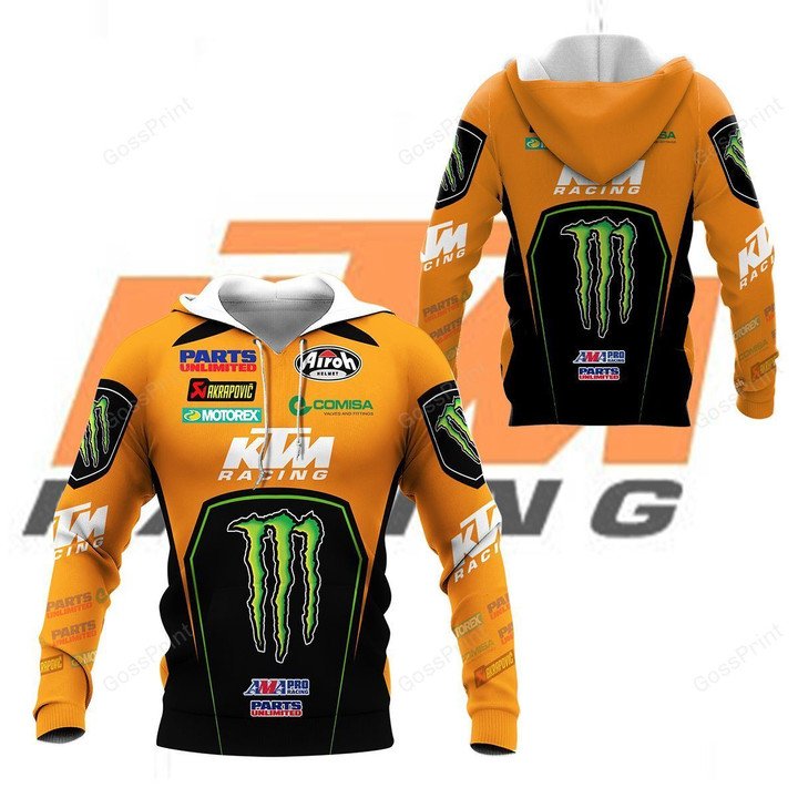 KTM Racing Monster Energy 3d shirt, hoodie