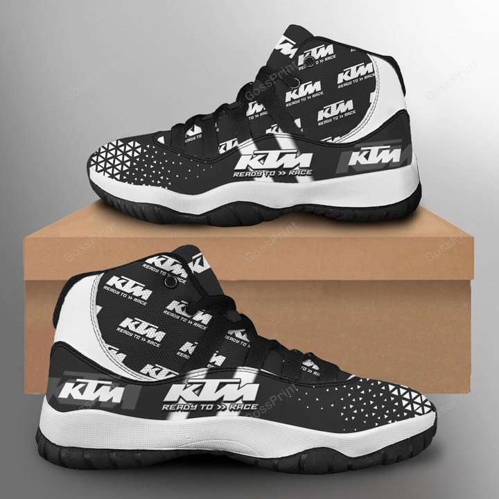 KTM Racing ready to race grey Air Jordan 11 shoes