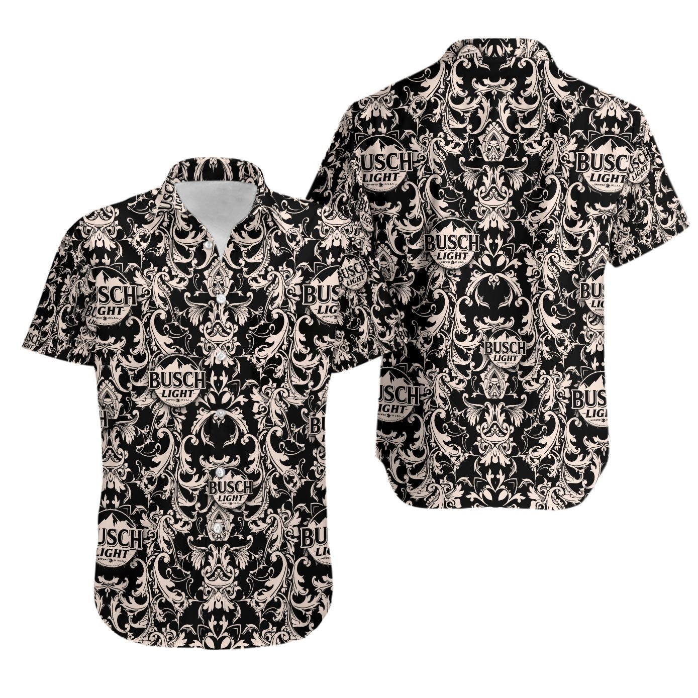 Busch Light Black hawaiian shirt