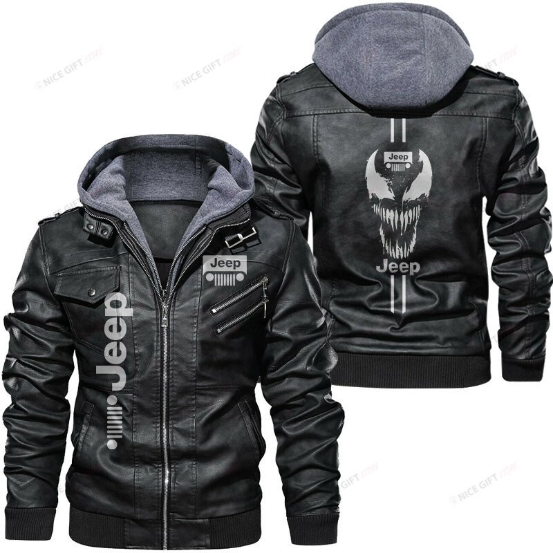 NEW Jeep Venom Leather Jacket