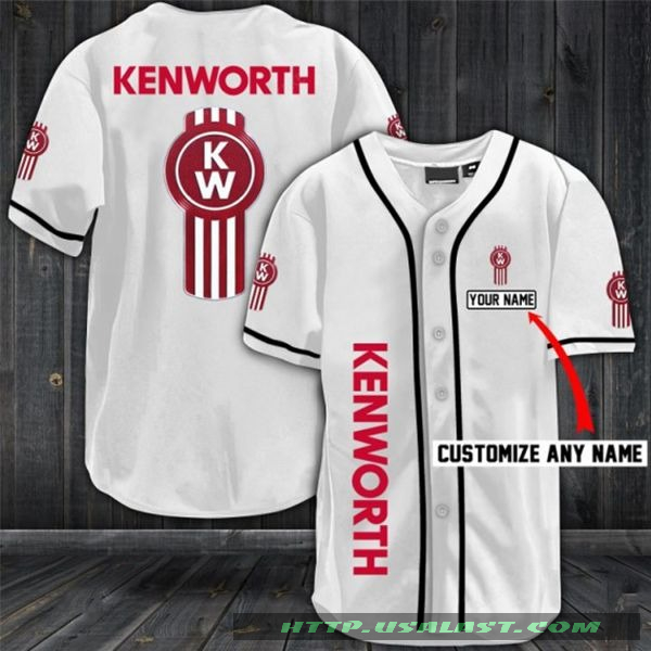 Kenworth Trucks Personalized Baseball Jersey Shirt