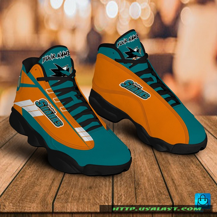 Sale OFF Personalised San Jose Sharks Air Jordan 13 Shoes