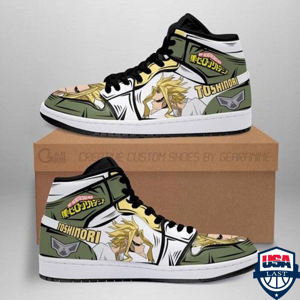 Toshinori Yagi My Hero Academia Air Jordan High Top Sneaker Shoes