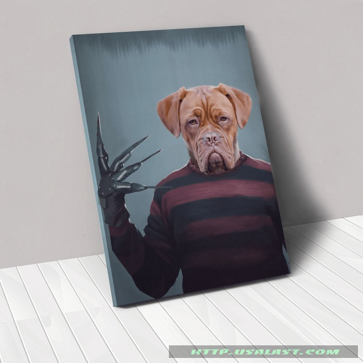 Freddy Krueger Custom Pet Photo Poster Canvas Print
