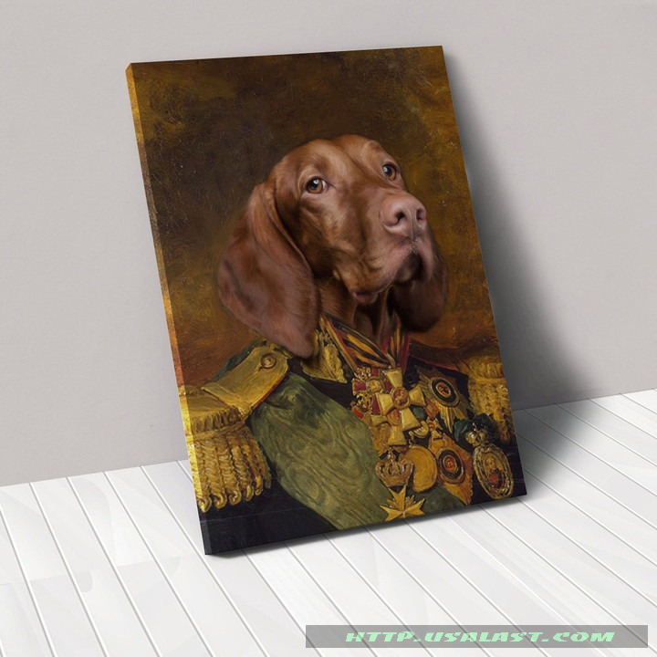 The Colonel Personalized Pet Image Canvas And Poster
