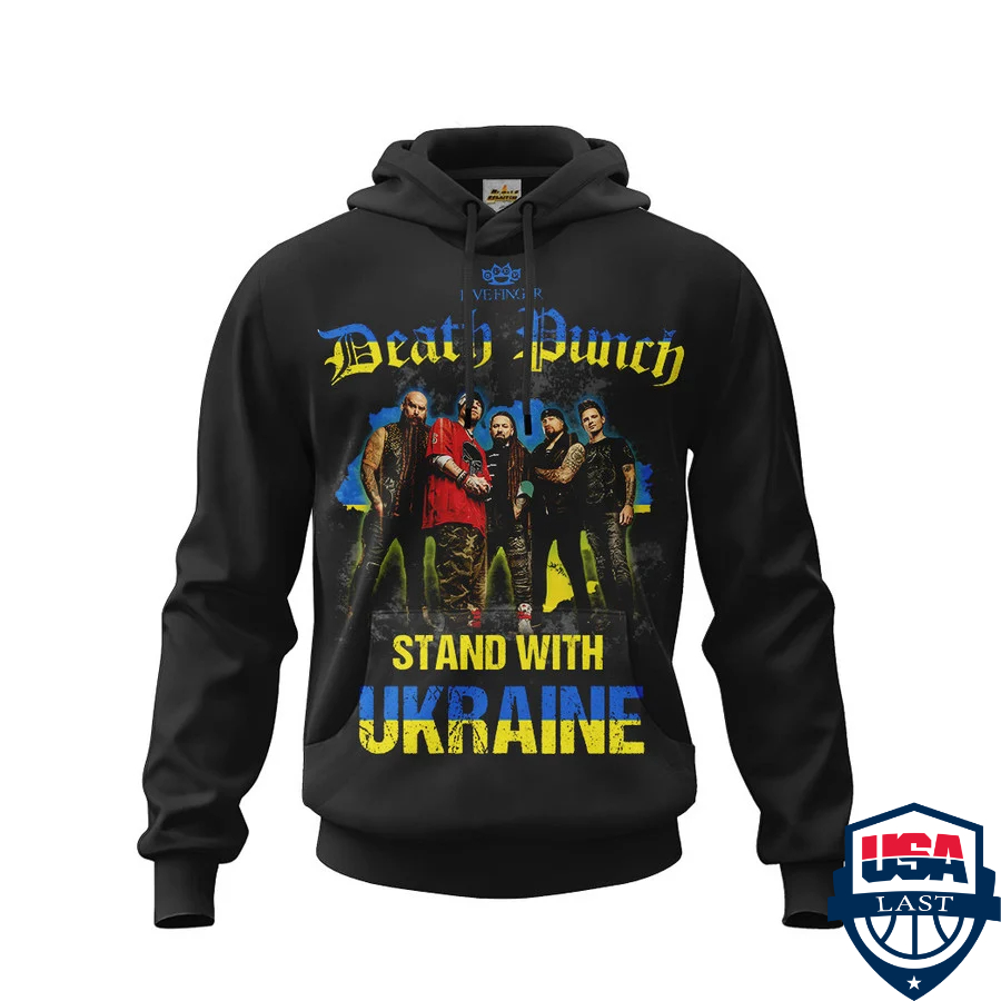 Five Finger Death Punch Stand with Ukraine 3d hoodie apparel