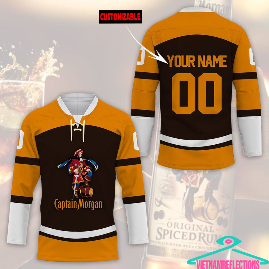 Captain Morgan personalized custom hockey jersey
