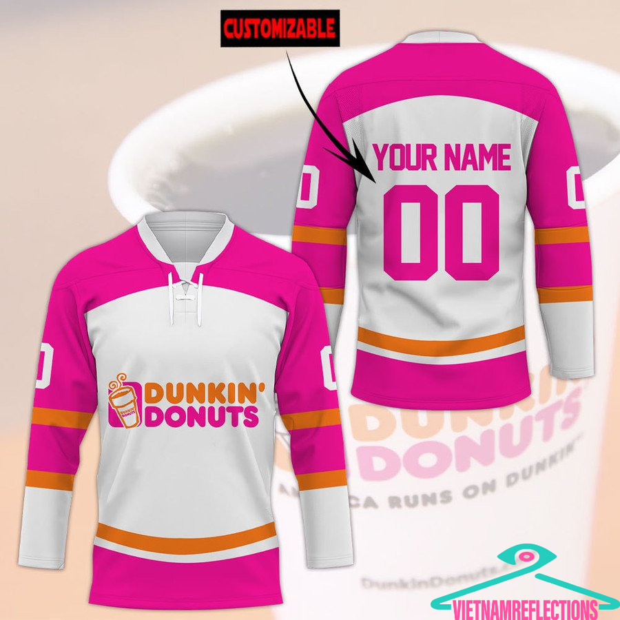 Dunkin’ Donuts personalized custom hockey jersey
