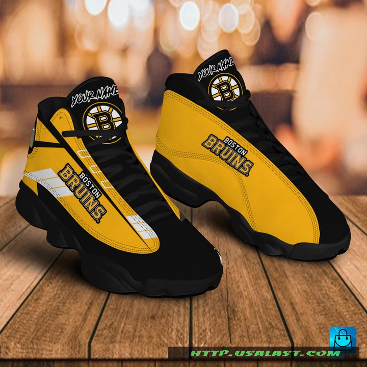 Sale OFF Personalised Boston Bruins Air Jordan 13 Shoes