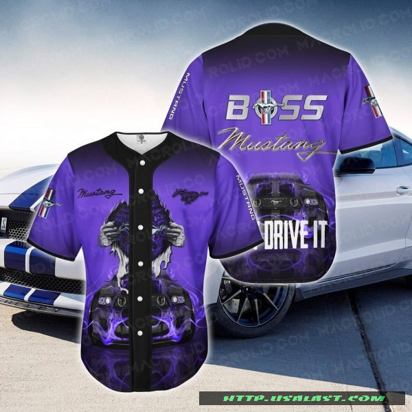 New Ford Mustang Boss Baseball Jersey Shirt