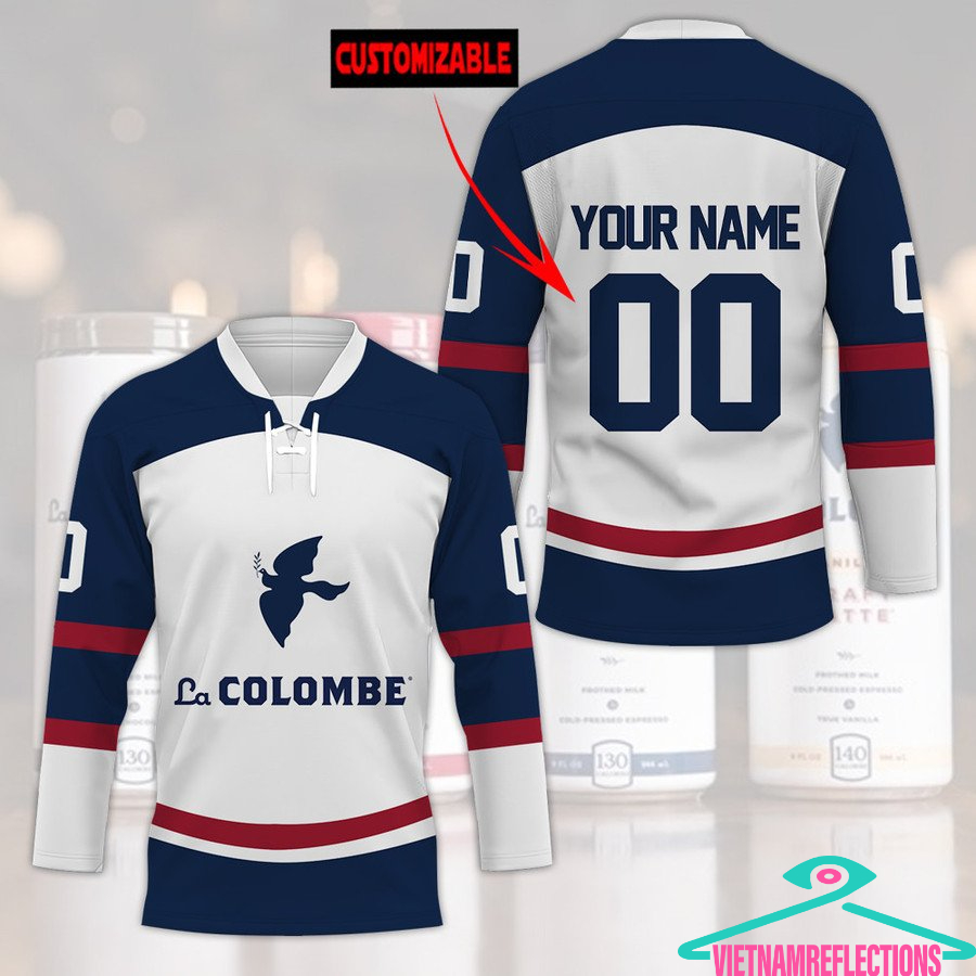 La Colombe coffee personalized custom hockey jersey
