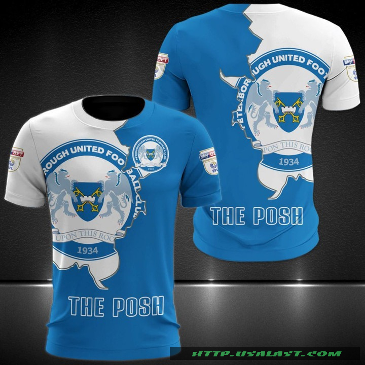 Peterborough United F.C The Posh 3D All Over Print Hoodie T-Shirt