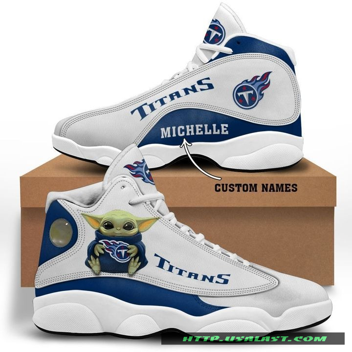 Sale OFF Personalised Tennessee Titans Baby Yoda Air Jordan 13 Shoes