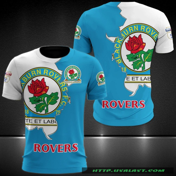 Blackburn Rovers F.C The Clarets 3D All Over Print Hoodie T-Shirt