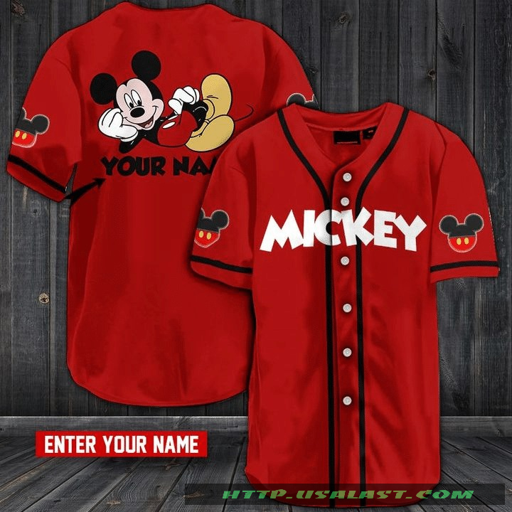 Mickey Lover Personalized Baseball Jersey Shirt