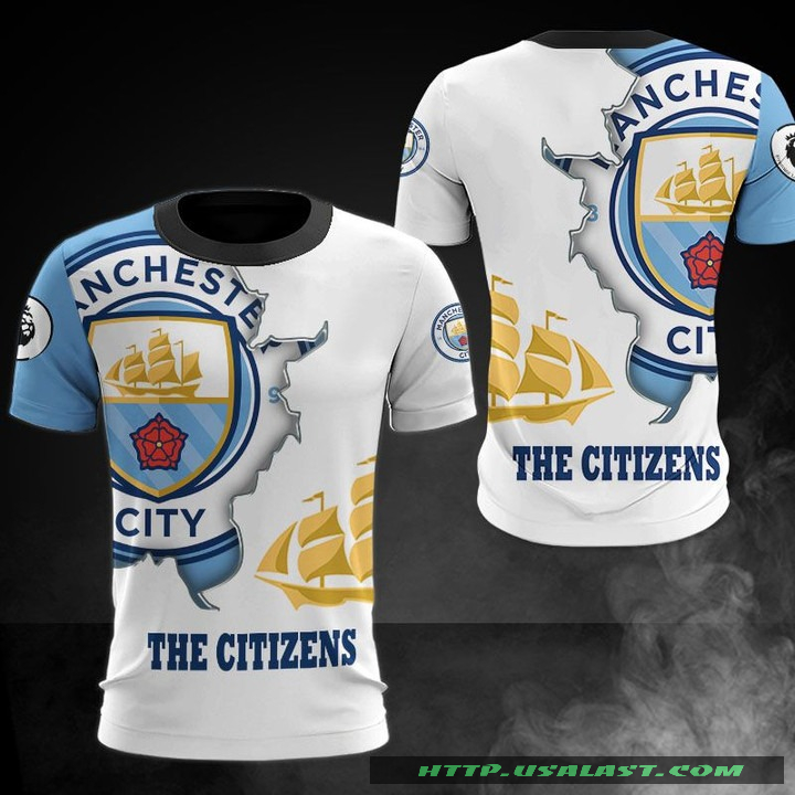Manchester City The Citizens 3D All Over Print Hoodie T-Shirt