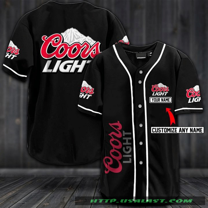 Coors Light Personalized Baseball Jersey Shirt