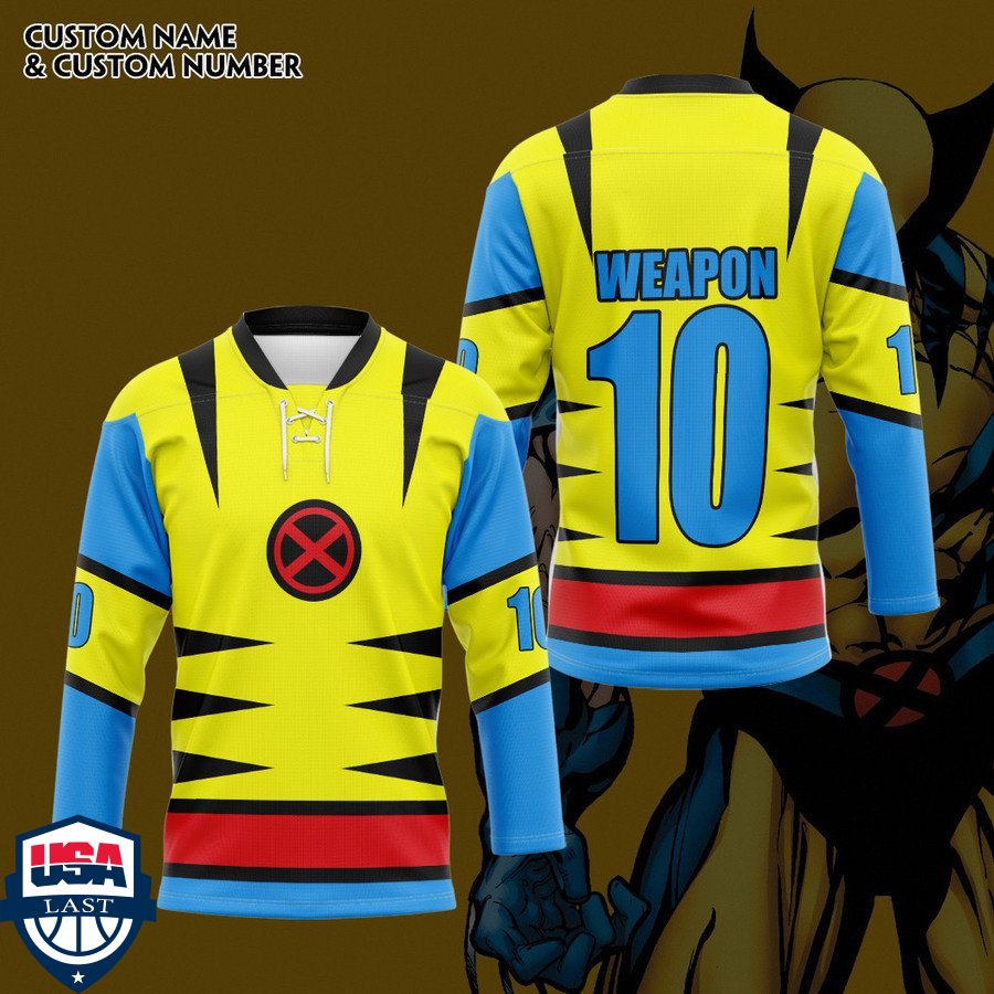 Wolverine personalized custom hockey jersey