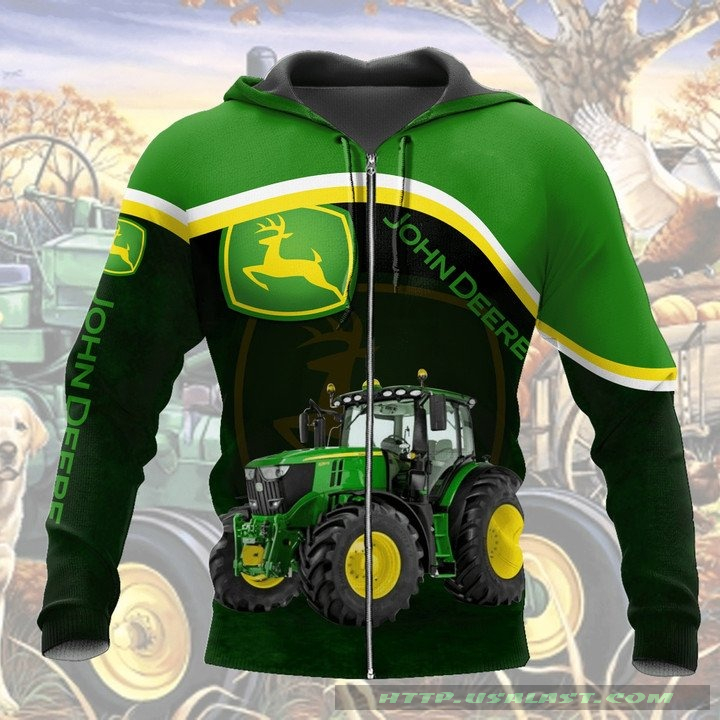 John Deere V10 All Over Print Zip Hoodie