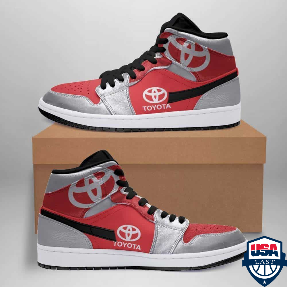 Toyota Automobile Car ver 2 Air Jordan High Top Sneaker Shoes