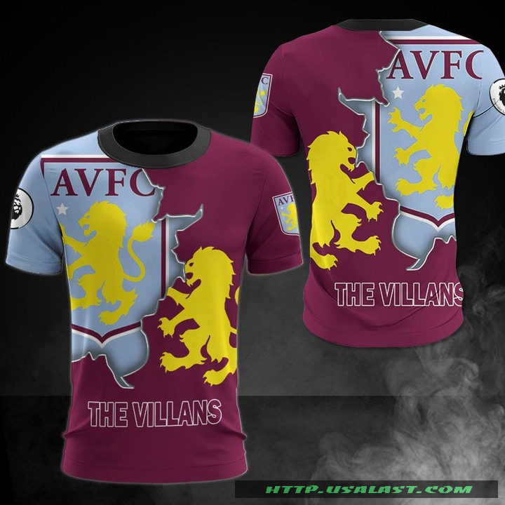 Aston Villa The Villans 3D All Over Print Hoodie T-Shirt