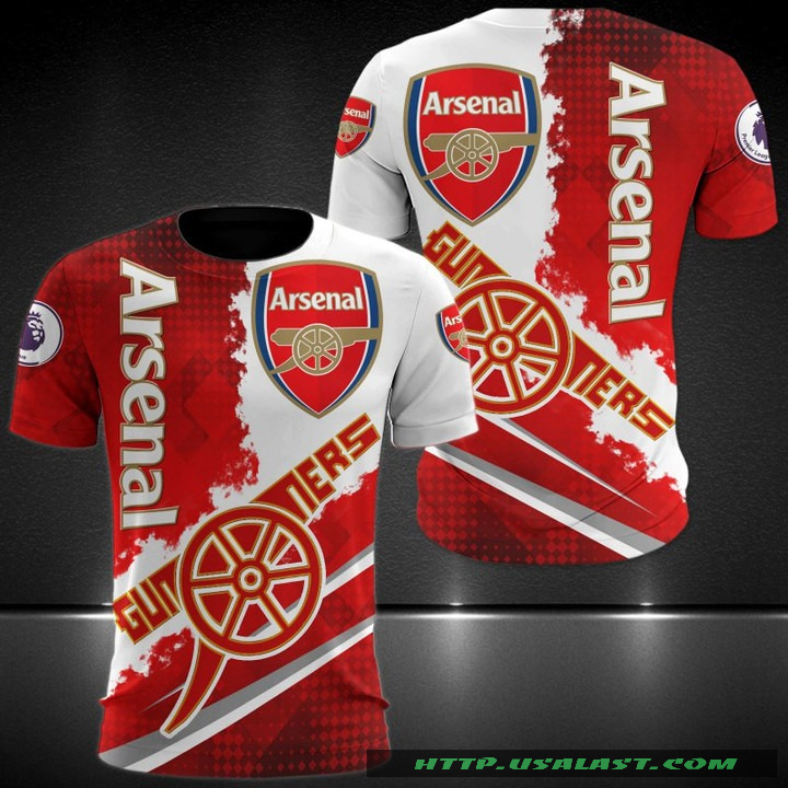 EPL Arsenal FC The Gunners All Over Print Hoodie T-Shirt