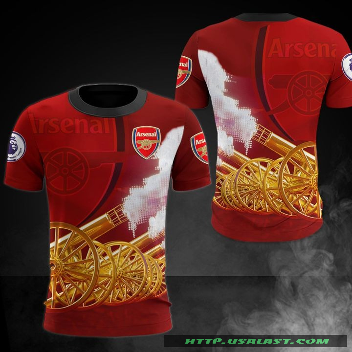 Arsenal Football Club 3D All Over Print Hoodie T Shirt