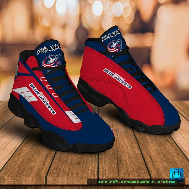 Sale OFF Personalised Columbus Blue Jackets Air Jordan 13 Shoes