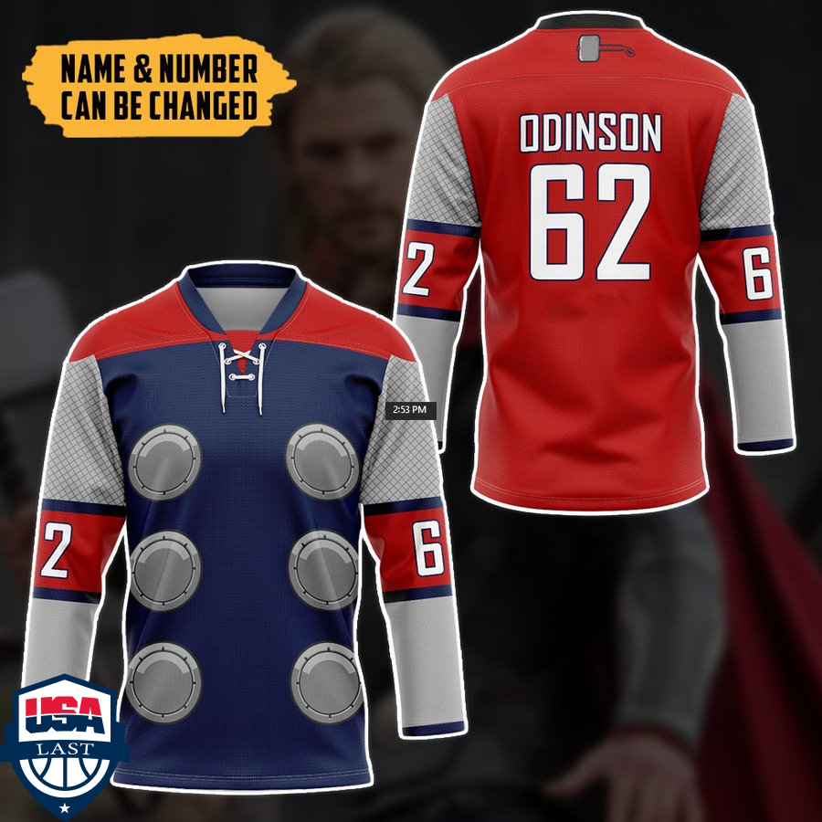 Thor personalized custom hockey jersey