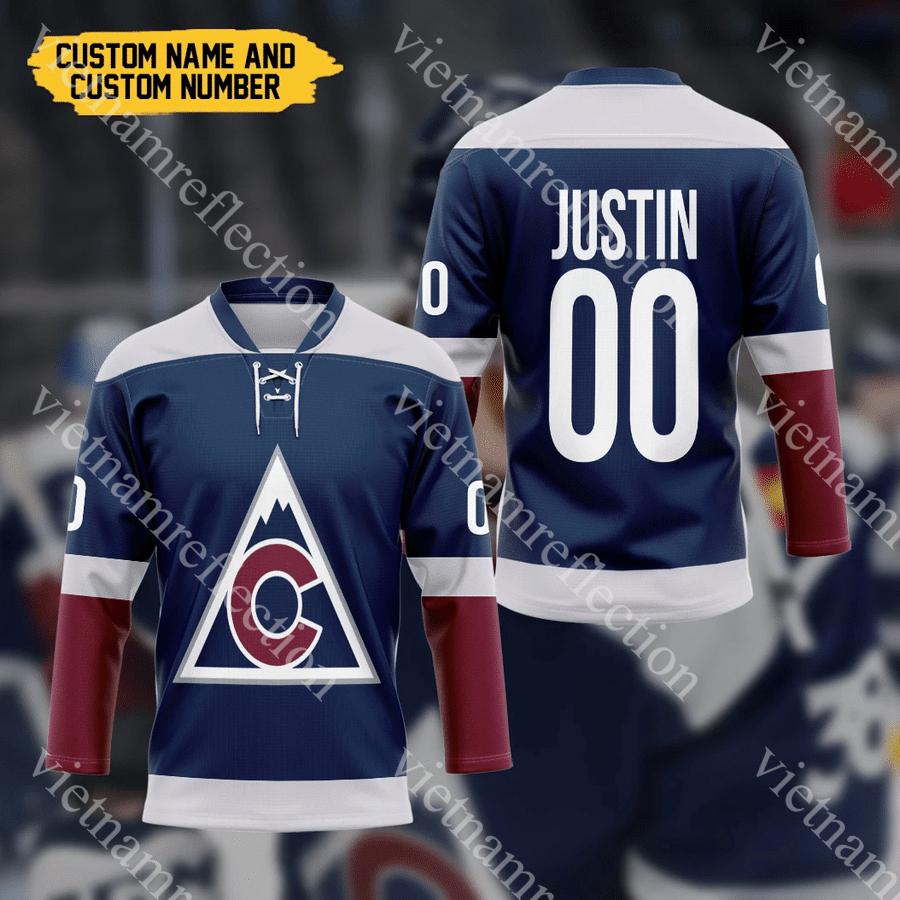 Colorado Avalanche NHL personalized custom hockey jersey