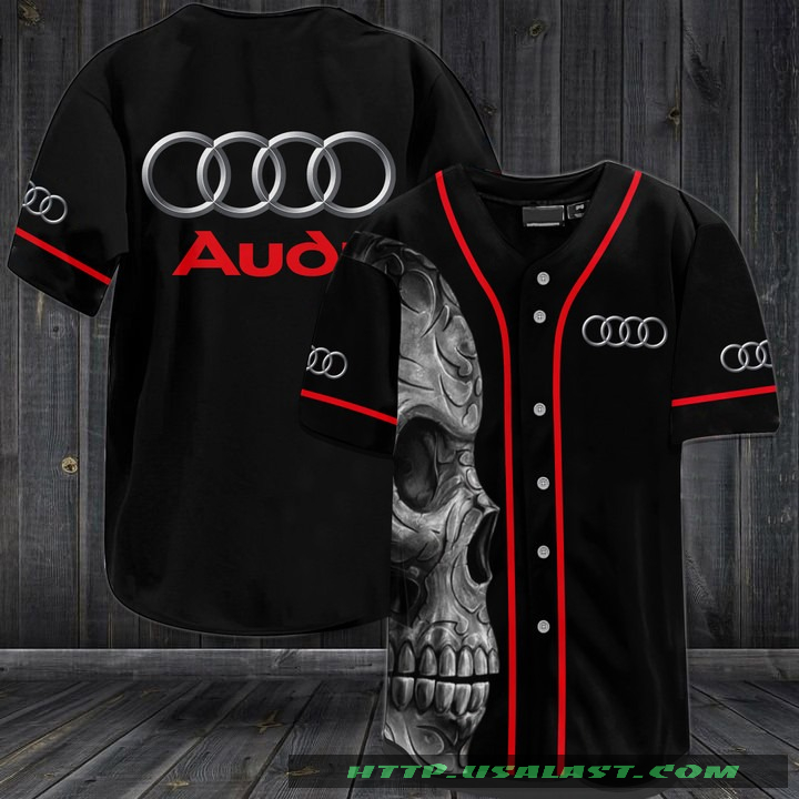Audi Skull Baseball Jersey Shirt