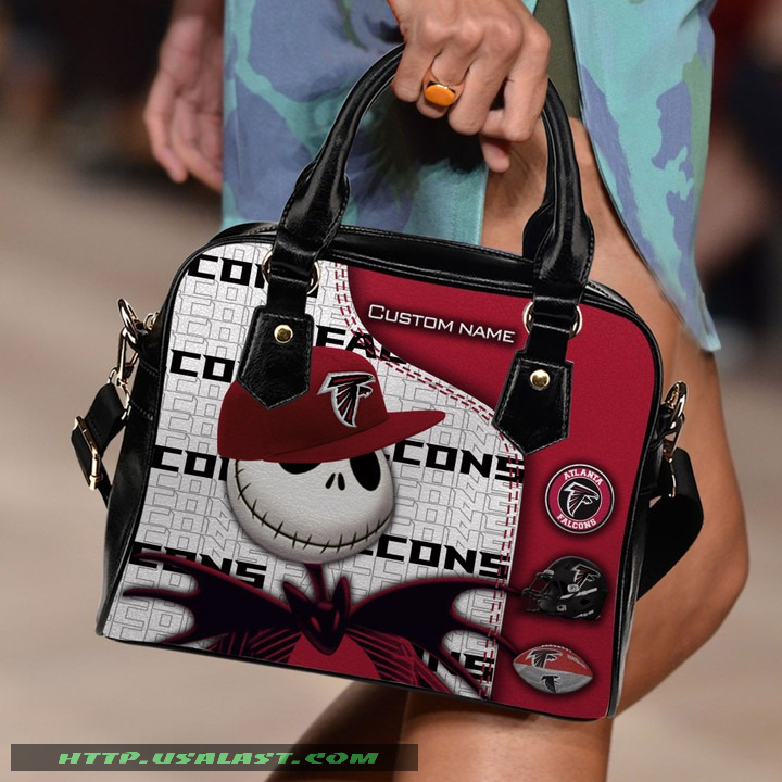 Atlanta Falcons Jack Skellington Personalized Shoulder Handbag Women Gift