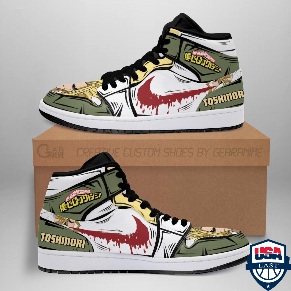 Toshinori Yagi Skill My Hero Academia Air Jordan High Top Sneaker Shoes