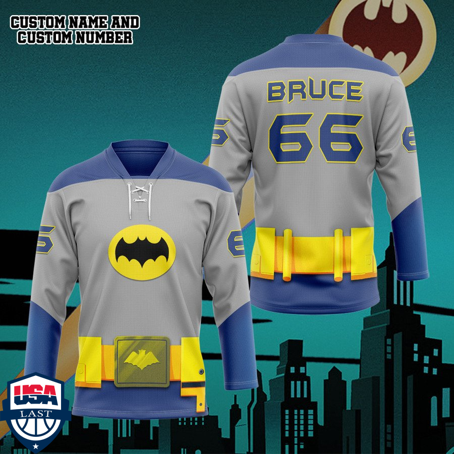 Batman personalized custom hockey jersey