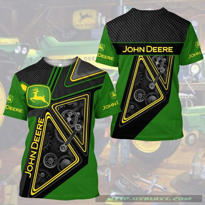 John Deere Engine Machine 3D All Over Print Shirt