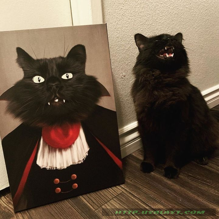 Dracula Personalized Pet Image Canvas And Poster