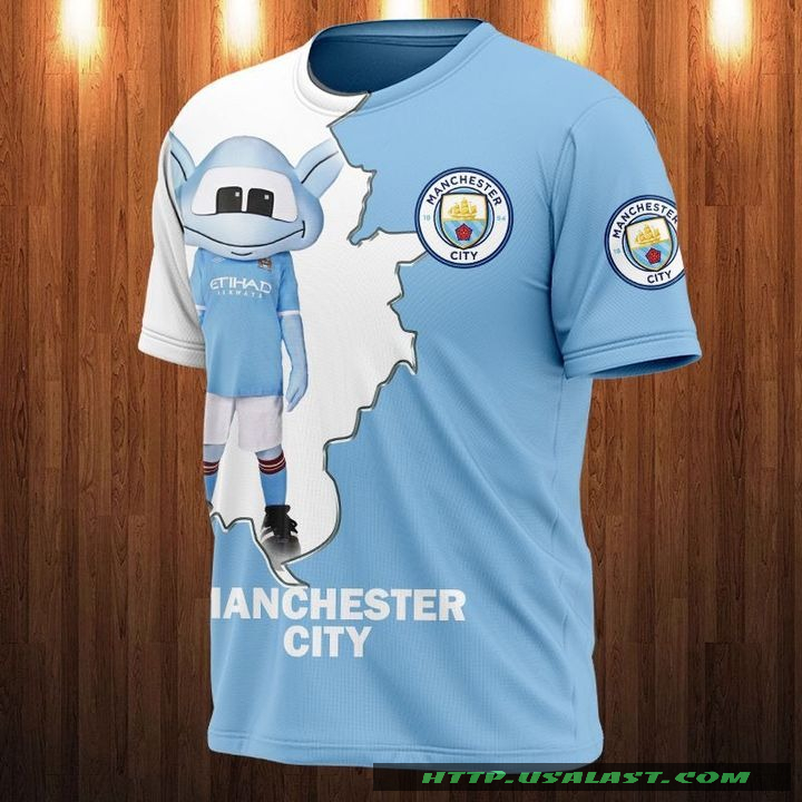 Manchester City Moonchester Mascot 3D All Over Print Shirt
