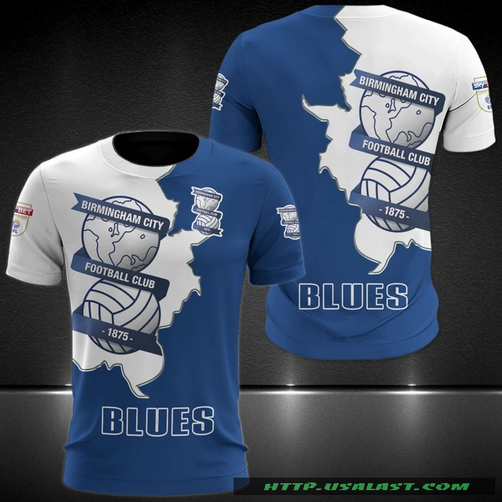 Birmingham City F.C Blues 3D All Over Print Hoodie T-Shirt