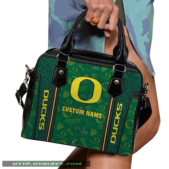 Oregon Ducks Custom Name Shoulder Handbag Women Gift
