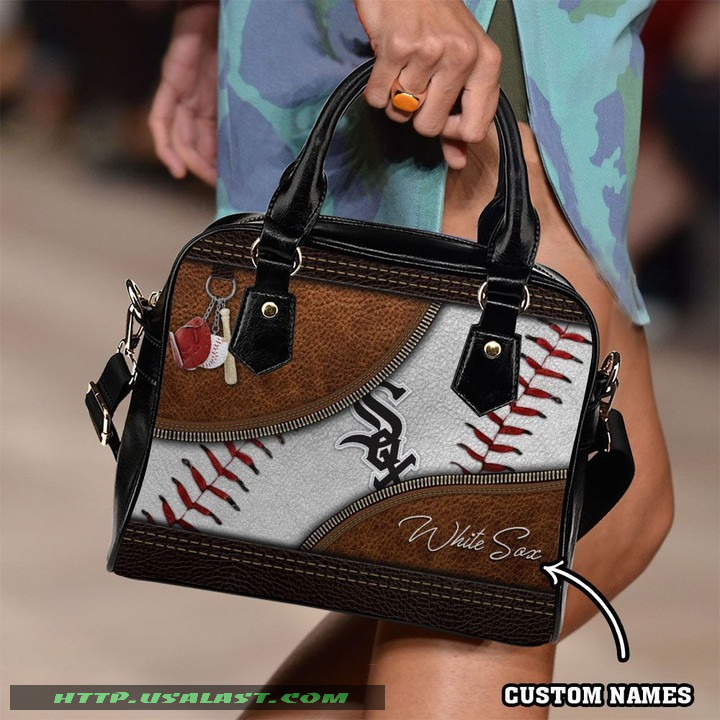 Chicago White Sox Custom Name Shoulder Handbag Women Gift