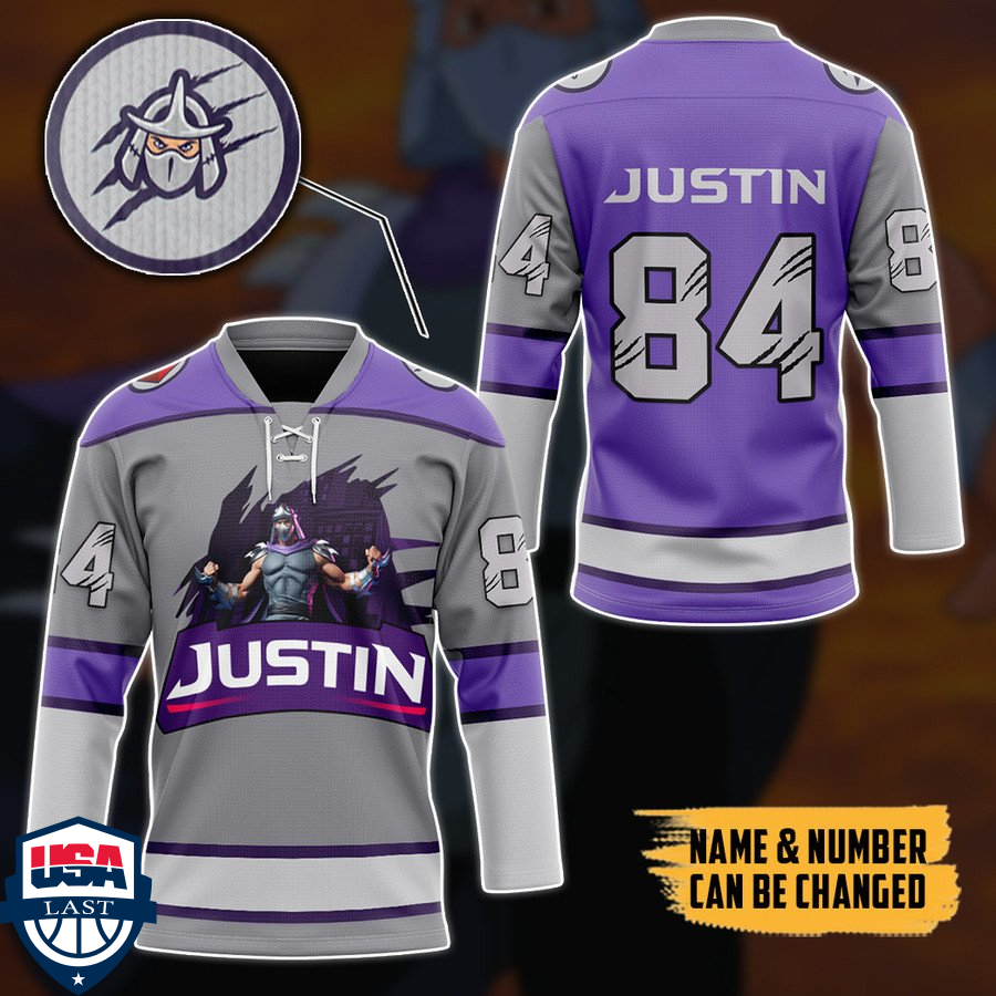 TMNT Shredder personalized custom hockey jersey