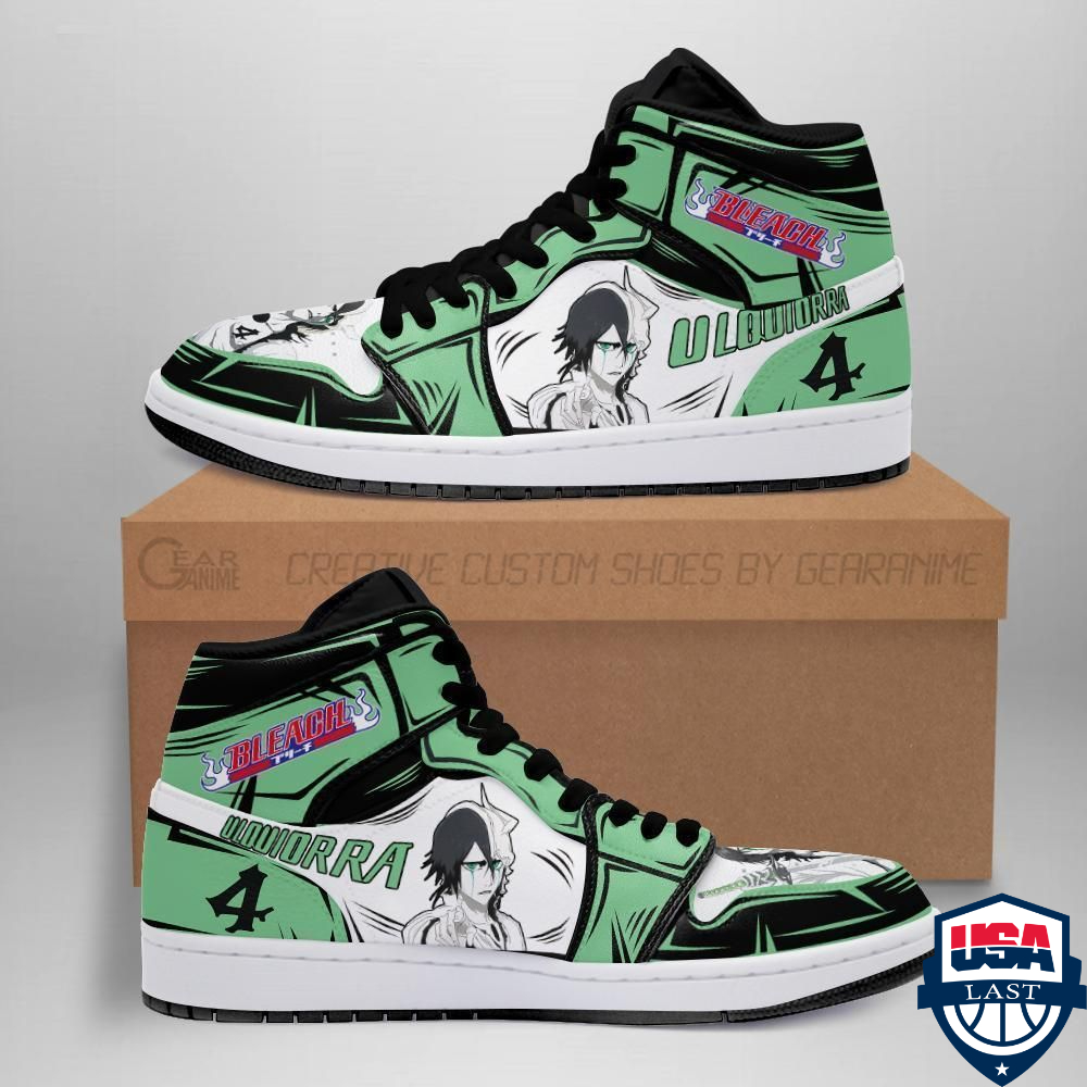 Ulquiorra Cifer Bleach Air Jordan High Top Sneaker Shoes