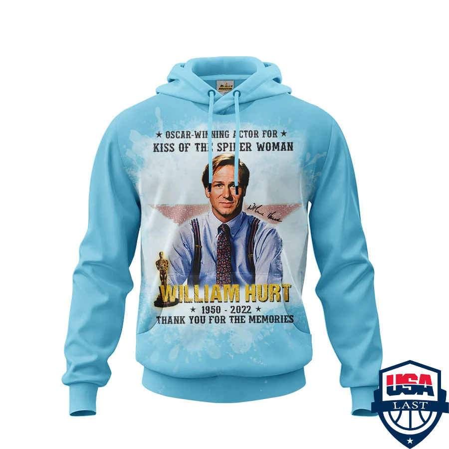 William Hurt Oscar winning actors for Kiss of the Spider Woman 3d hoodie apparel