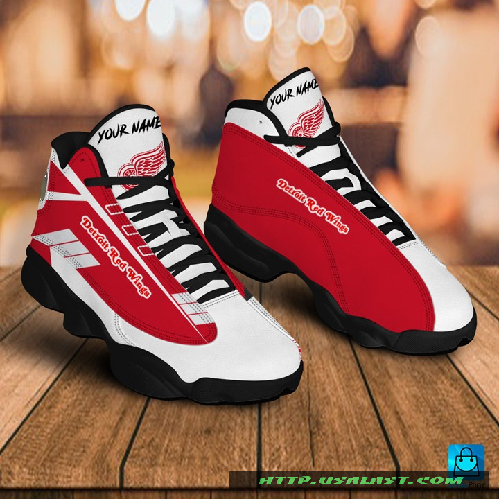 Sale OFF Personalised Detroit Red Wings Air Jordan 13 Shoes